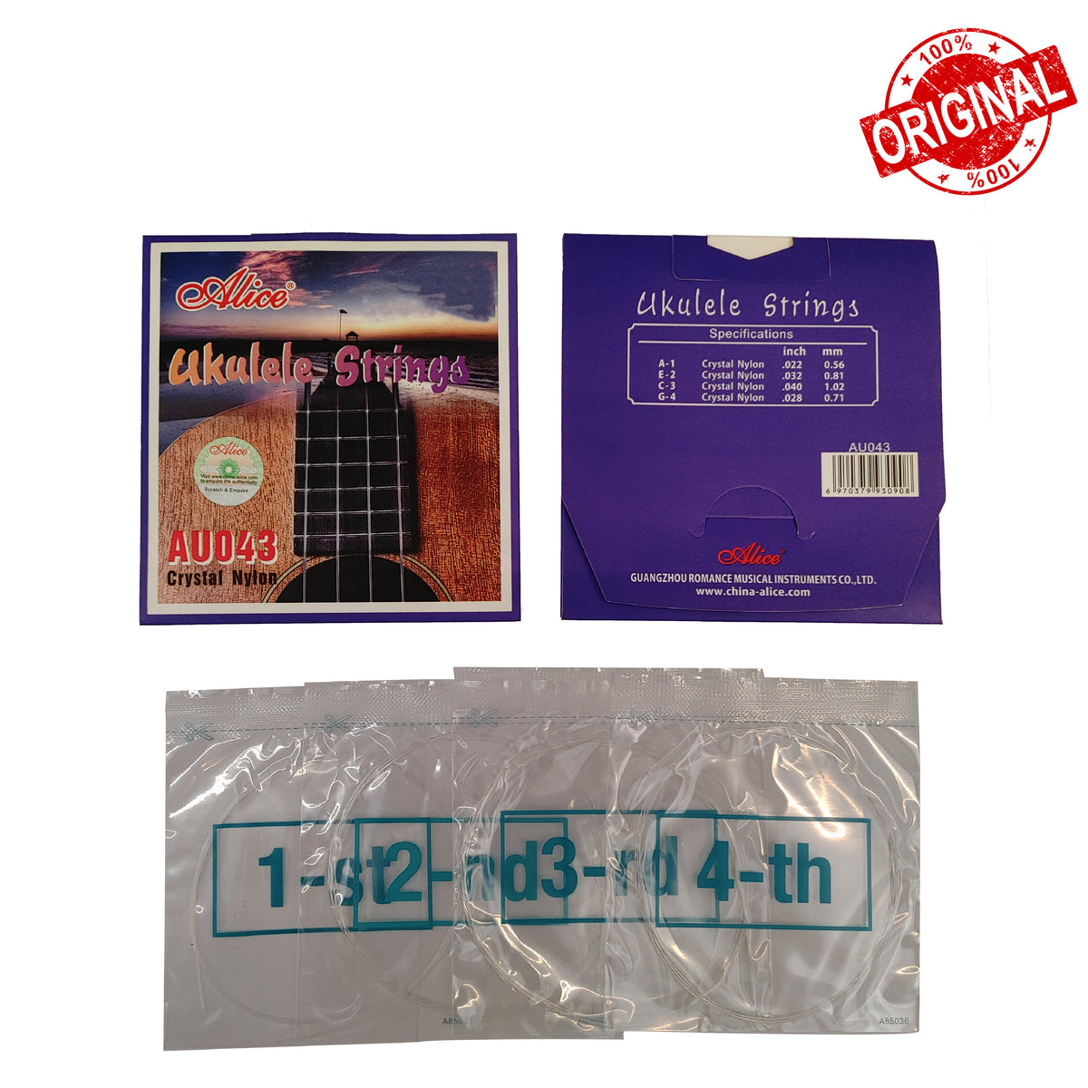 SENAR UKULELE ALICE AU043 - 4 STRING (SG025) Gambar utama produk