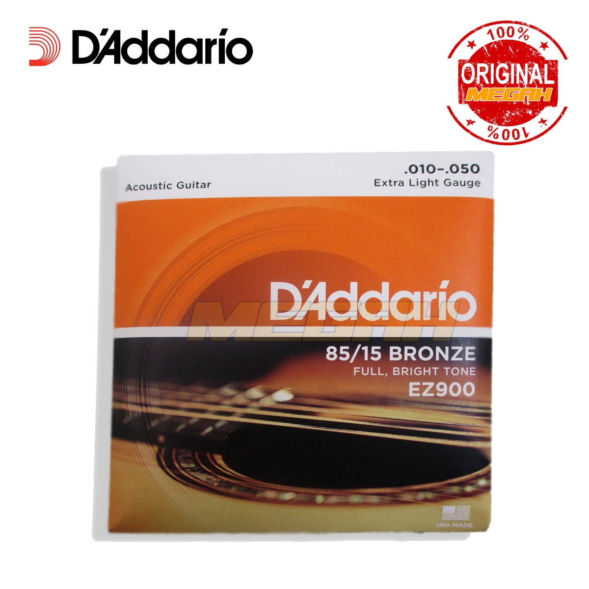 SENAR GITAR ACCOUSTIC D'ADDARIO EZ-900 ORIGINAL (SG170) Gambar utama produk
