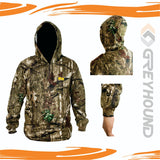 KAOS GREYHOUND CAMO KATUN T. PANJANG TOPI (DARKWOOD) - XXL XXXL