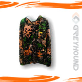 T-SHIRT GREYHOUND CAMO KATUN T. PANJANG TOPI (MOSSY OAK) - M L XL