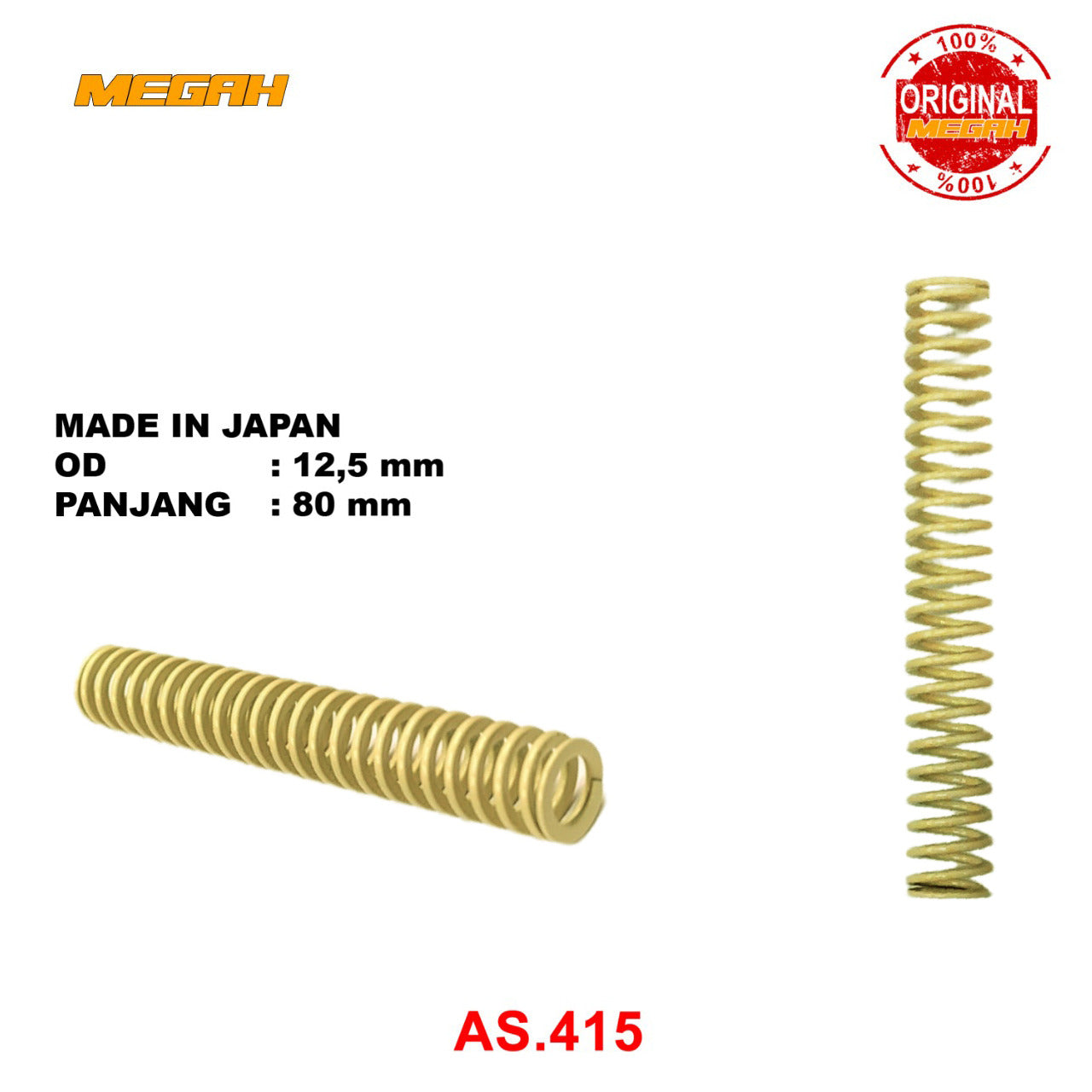 PER MISUMI CREAM OD 12.5MM -  80MM ORIGINAL (AS415)