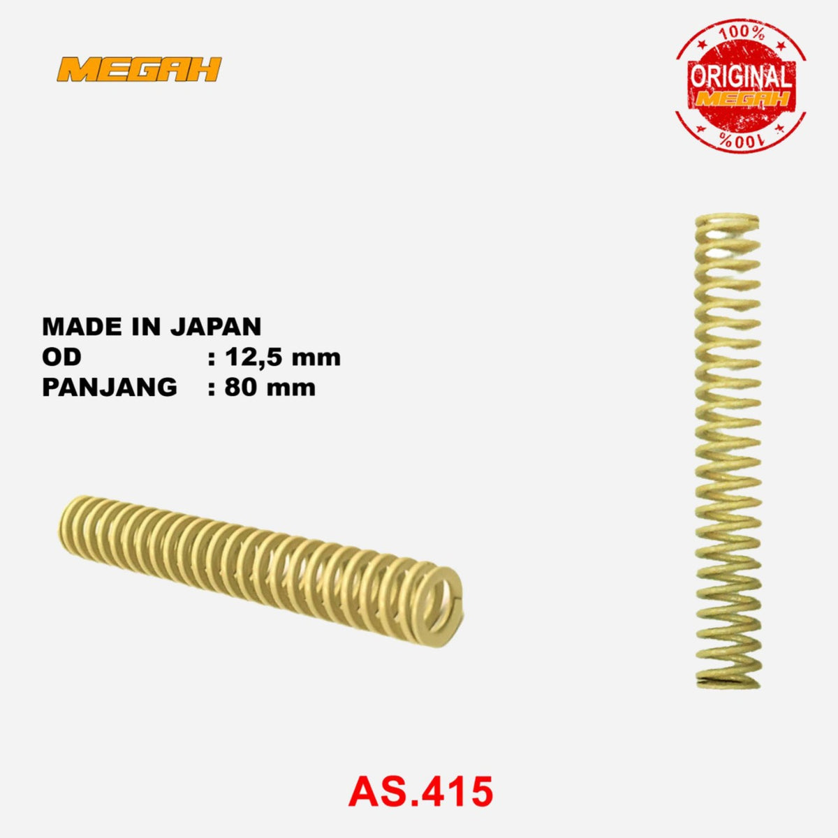PER MISUMI CREAM OD 12.5MM -  80MM ORIGINAL Gambar utama produk