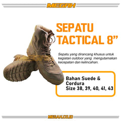 SEPATU TACTICAL LF SI 8" DESERT TAN (SS138)