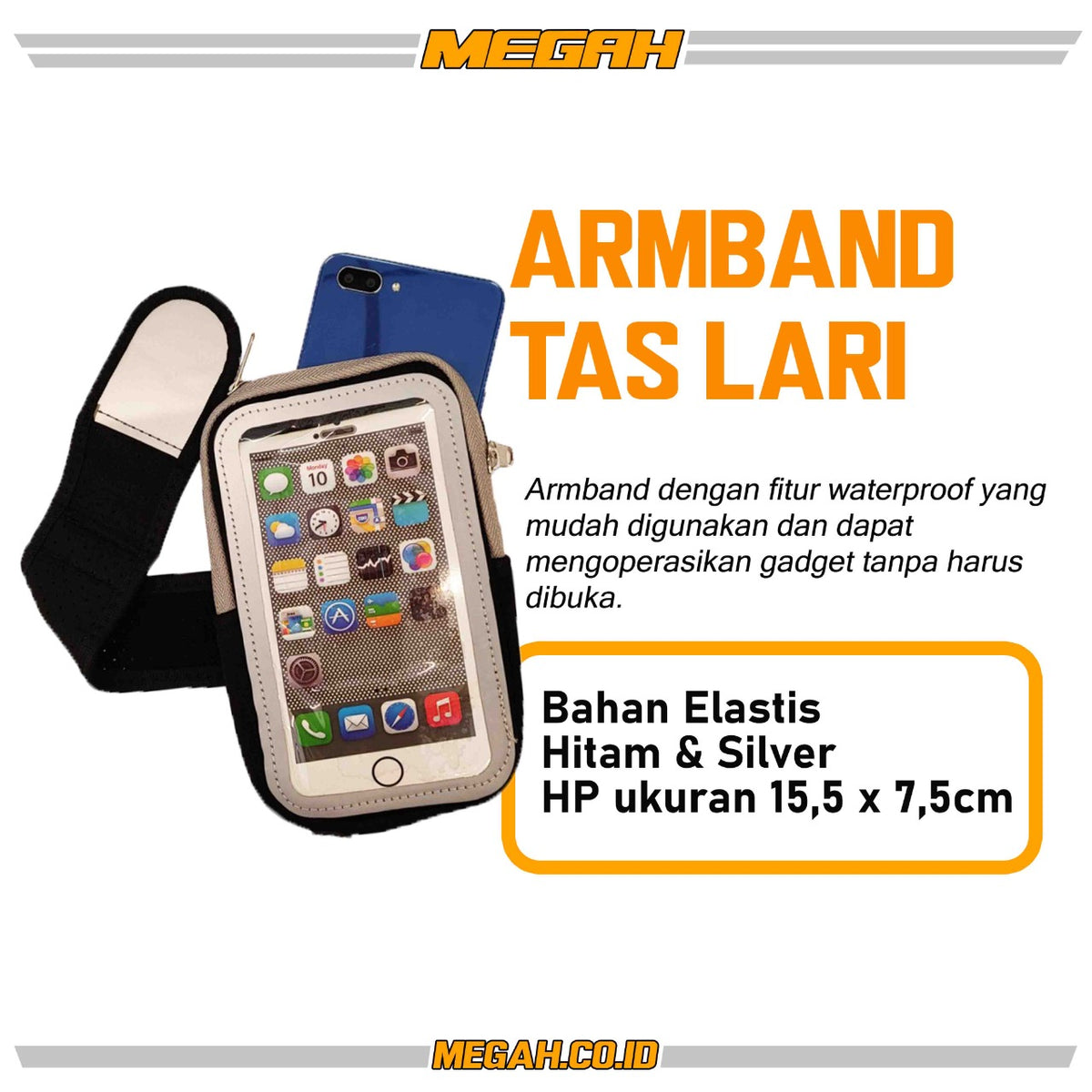 TAS LENGAN JOGGING WATERPROF Gambar utama produk