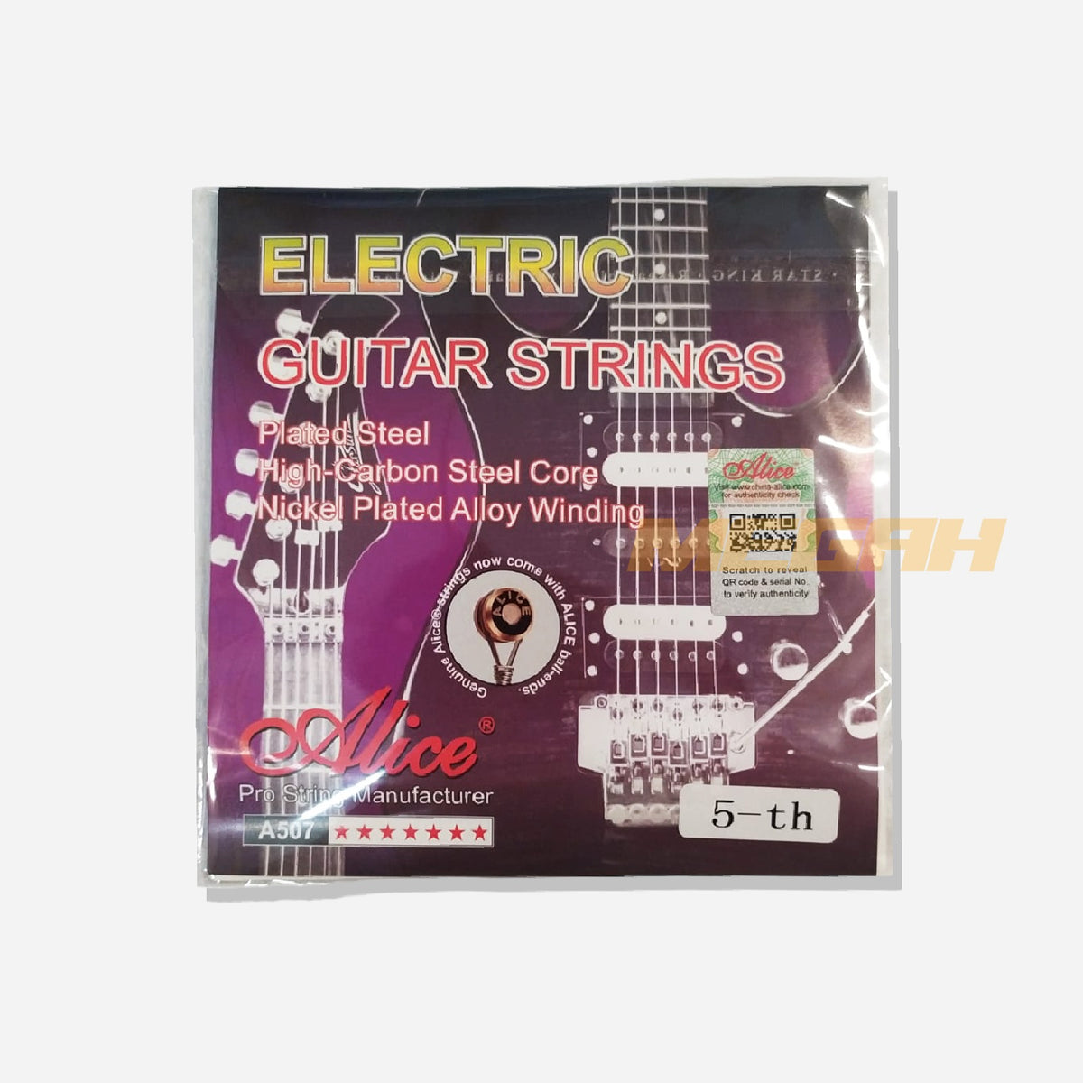 SENAR GITAR ELEKTRIK ALICE ECERAN ORIGINAL NO.5 (SG104) Gambar utama produk