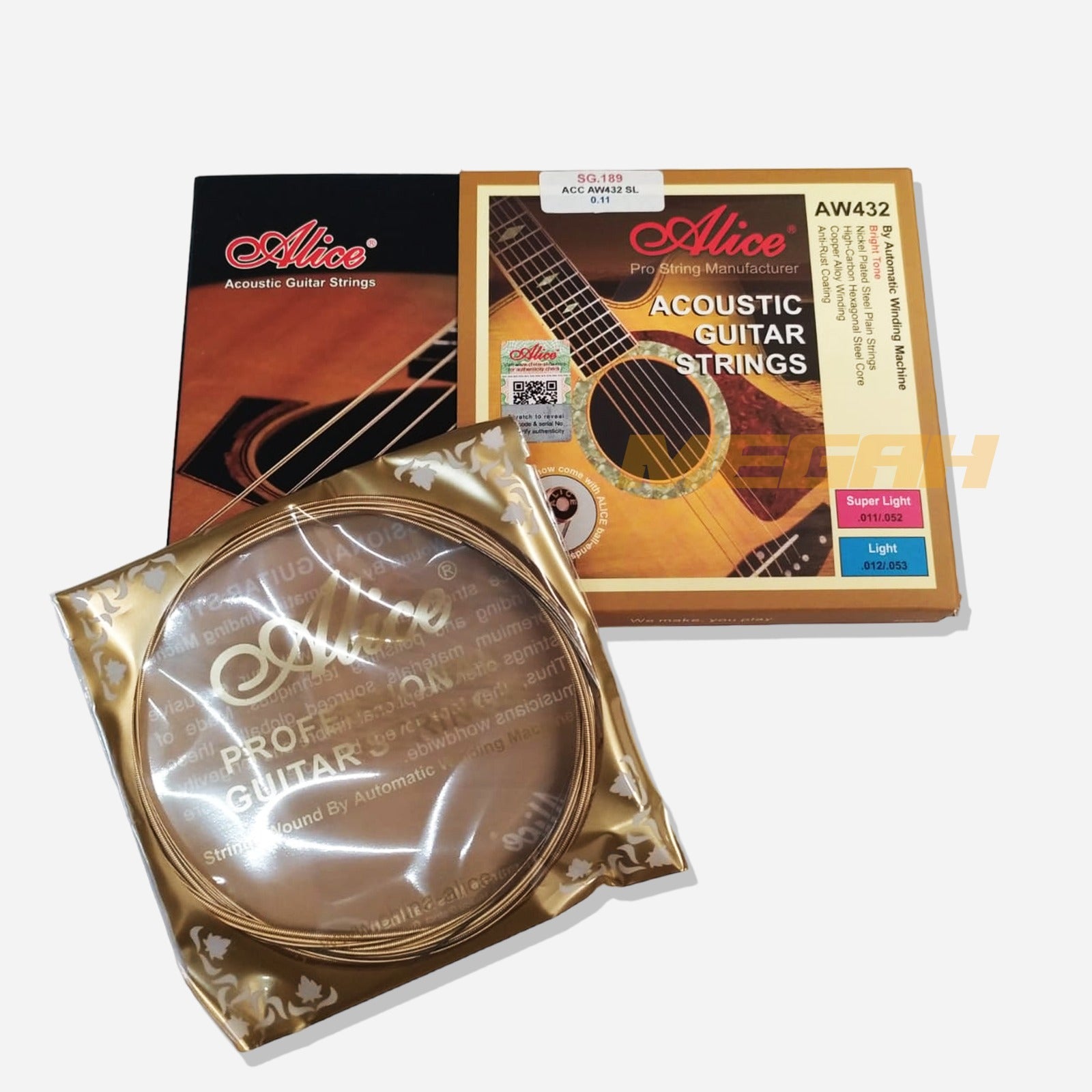 SENAR GITAR ACCOUSTIC ALICE AW432-SL - 0.11 Gambar sekunder produk