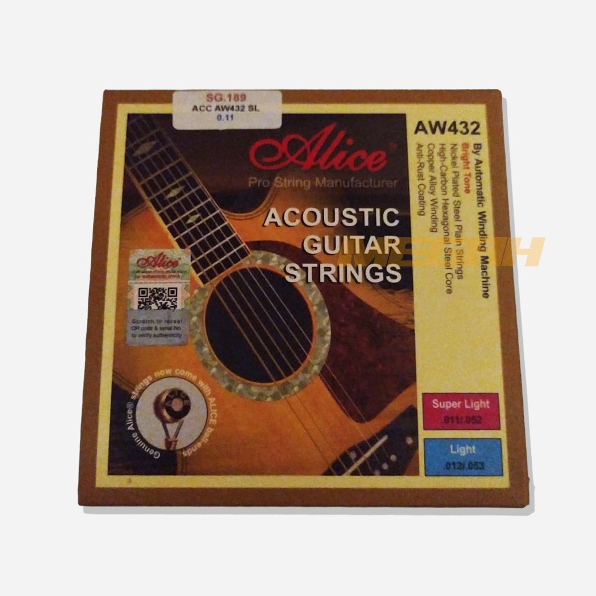 SENAR GITAR ACCOUSTIC ALICE AW432-SL - 0.11 Gambar utama produk