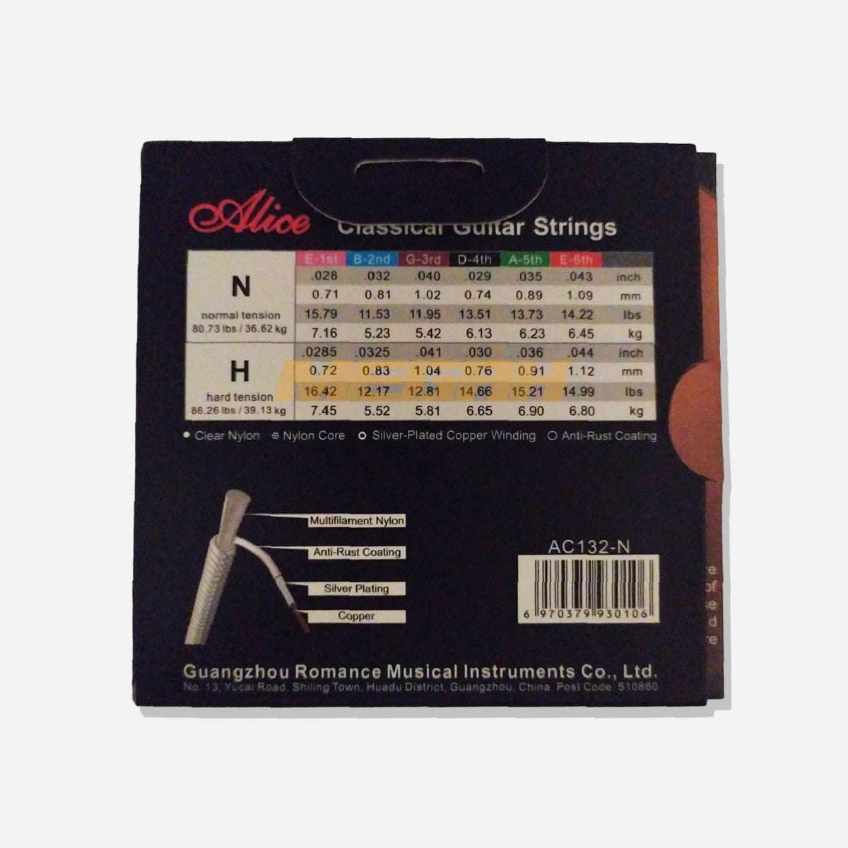 SENAR GITAR CLASSIC ALICE AC132N - CLEAR NYLON