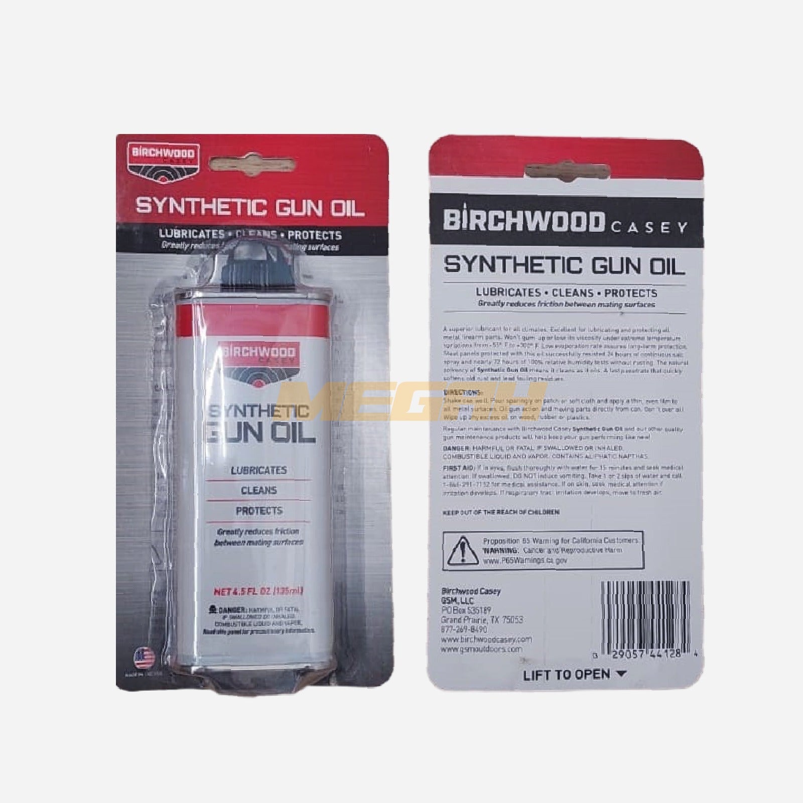 BIRCHWOOD CASEY SYNTHETIC GUN OIL Gambar sekunder produk
