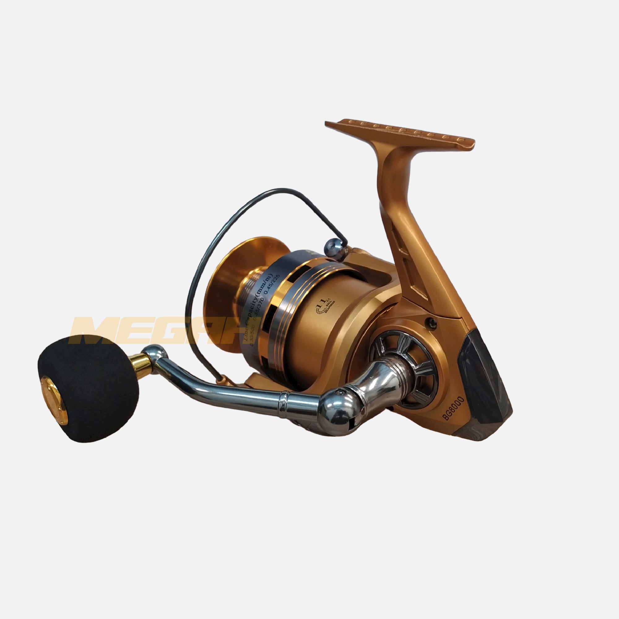REEL PANCING SHINE BLACK GOLD 8000 (RL423) Gambar sekunder produk